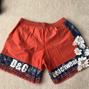 D&G Men’s swim shorts with floral/Hawaiian motif